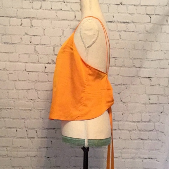 Express Orange Camisole Tie Back Top NWOT! - Picture 3 of 7